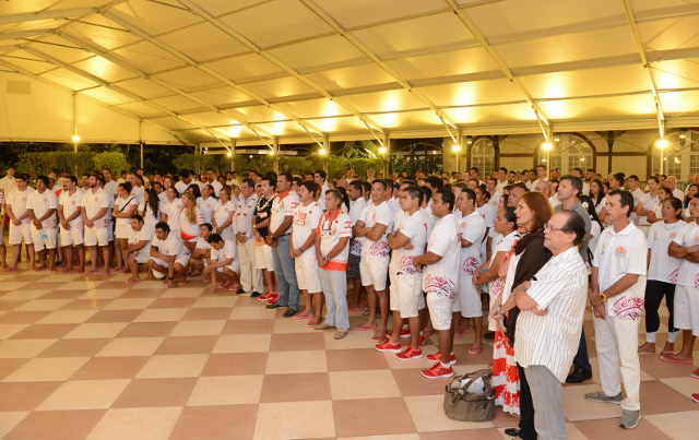 Jeux du Pacifique : les sportifs encouragés par Edouard Fritch