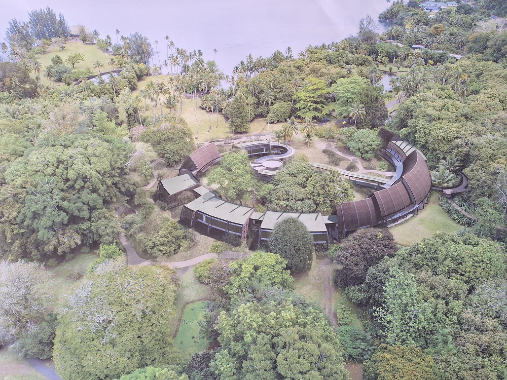 Vue d'ensemble du projet en cours de réalisation au jardin botanique (Crédit : DR).