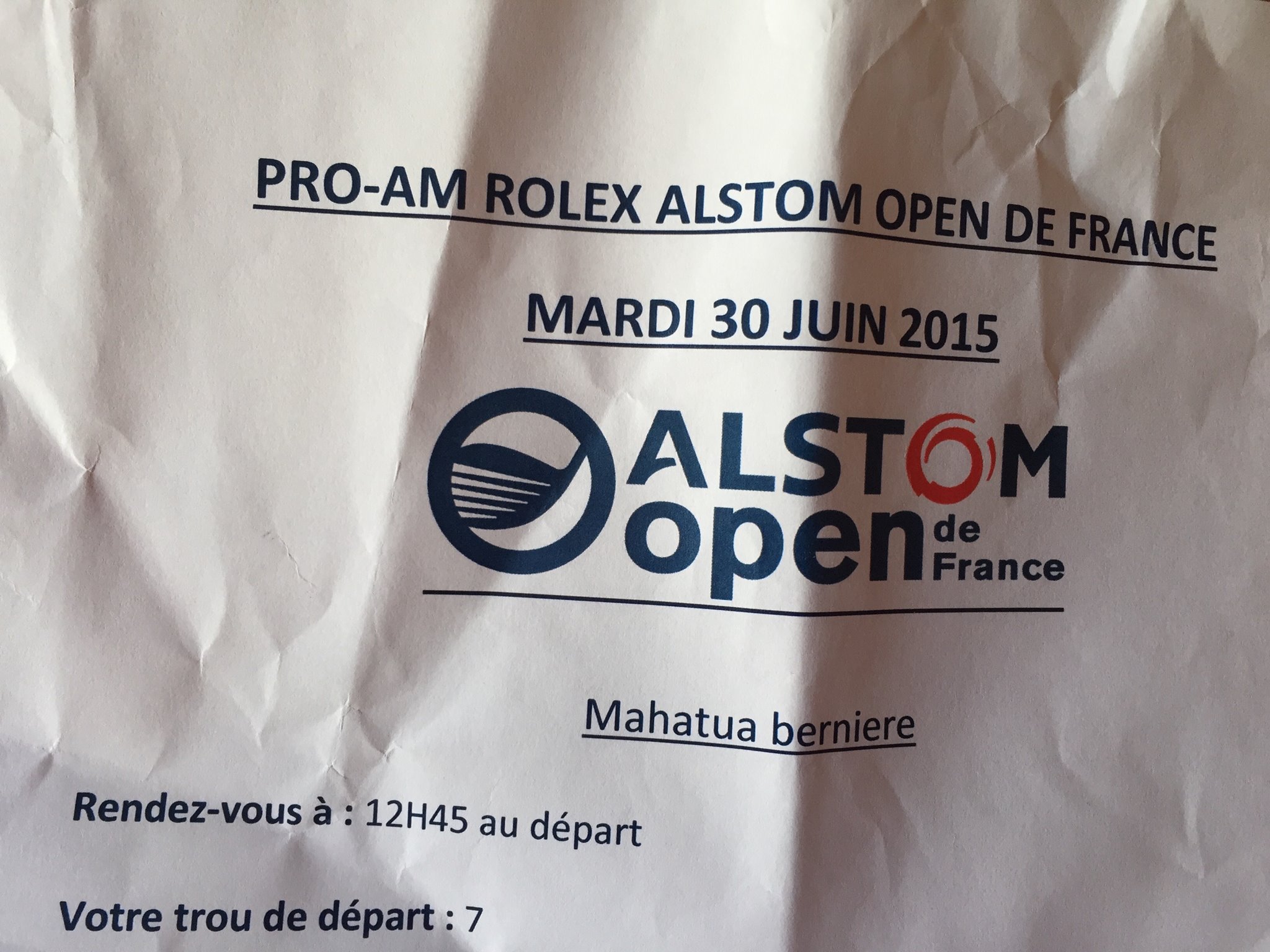 Mahatua Berniere, un jeune qui monte dans le circuit pro du golf européen