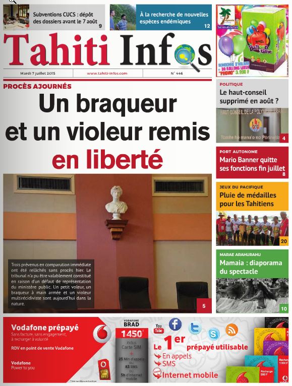 Cliquez sur l'image pour lire le journal