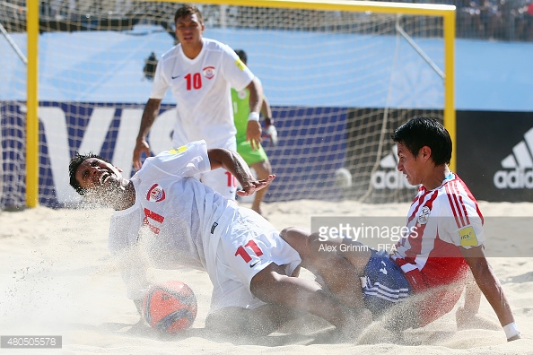 Teva Zaveroni, victime d'une agression non sanctionnée par un carton.