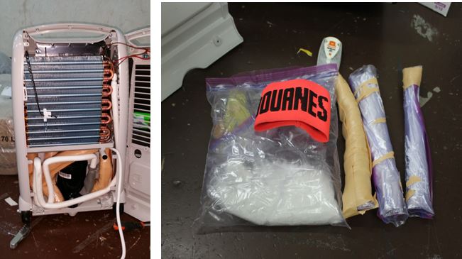 L'ice était caché dans des déshumidificateurs d'air.