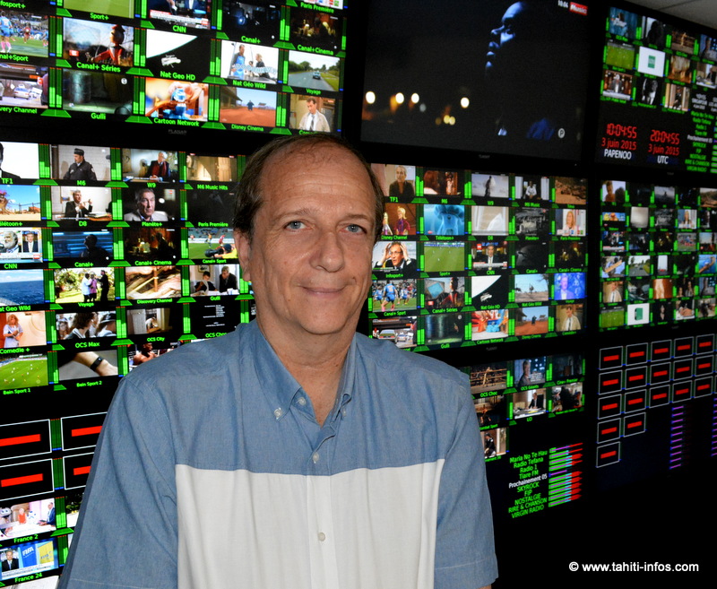Jean-François Martin, le 3 juin 2015 dans les locaux de Tahiti Nui Telecom