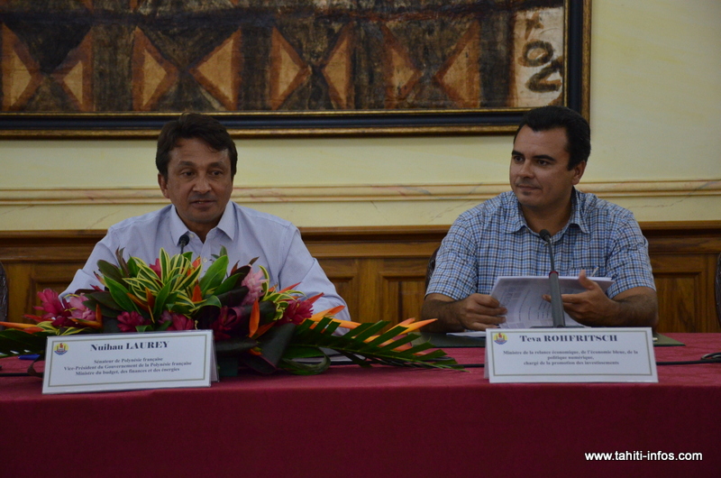 Nuihau Laurey et Teva Rohfritsch ont présenté jeudi les principes nouveaux qui guideront la préparation du budget primitif 2016.