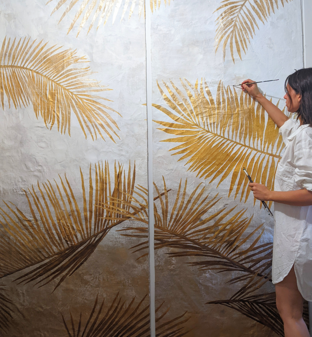 L'artiste "Remy Zebrowski" sur l'une de ses dernières créations.  Crédit : Remy Zebrowski