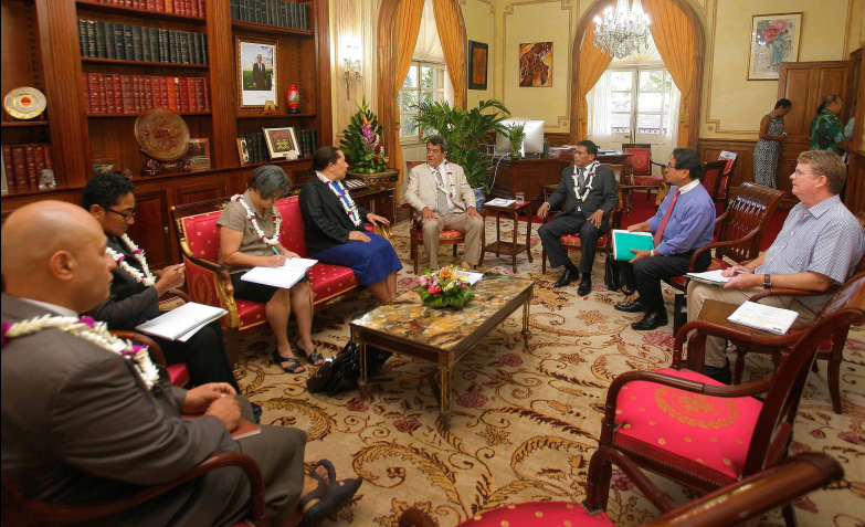 Le Président reçoit une mission d’information du Forum des Îles du Pacifique