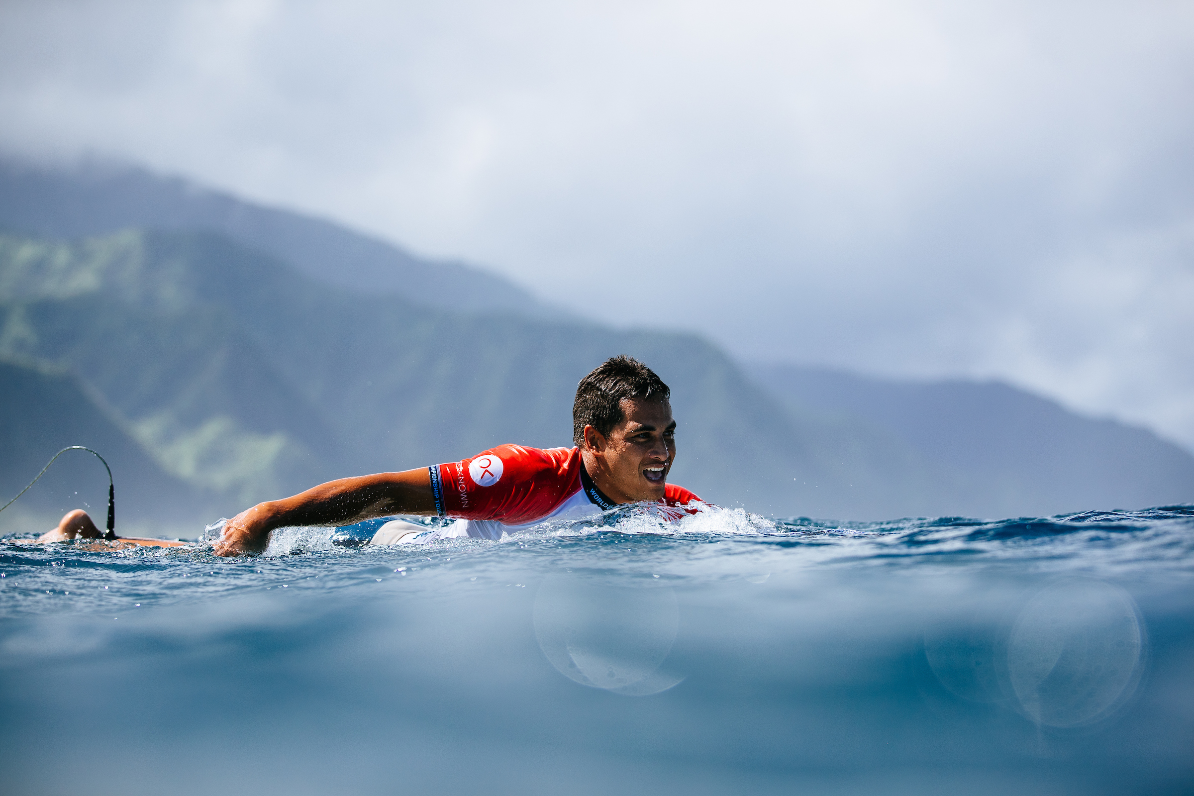 Mihimana Braye devra à nouveau se mesurer au leader du tour (Crédit : Ed Sloane/WSL).