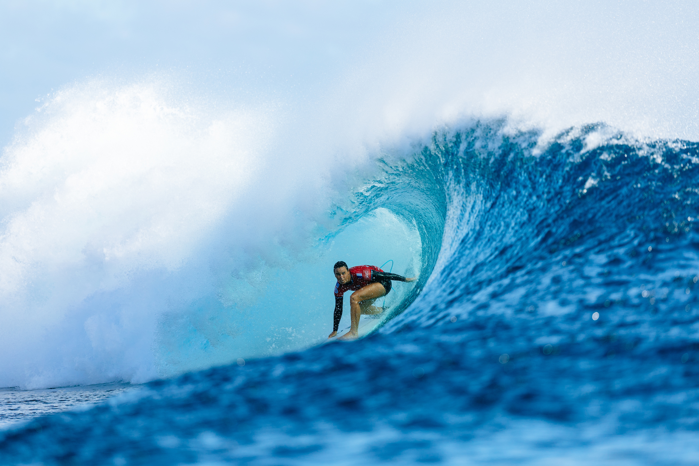 La Française Johanne Defay, qualifiée olympique et 2e mondiale, a été éliminée au round 2 (Crédit : Ed Sloane/WSL).