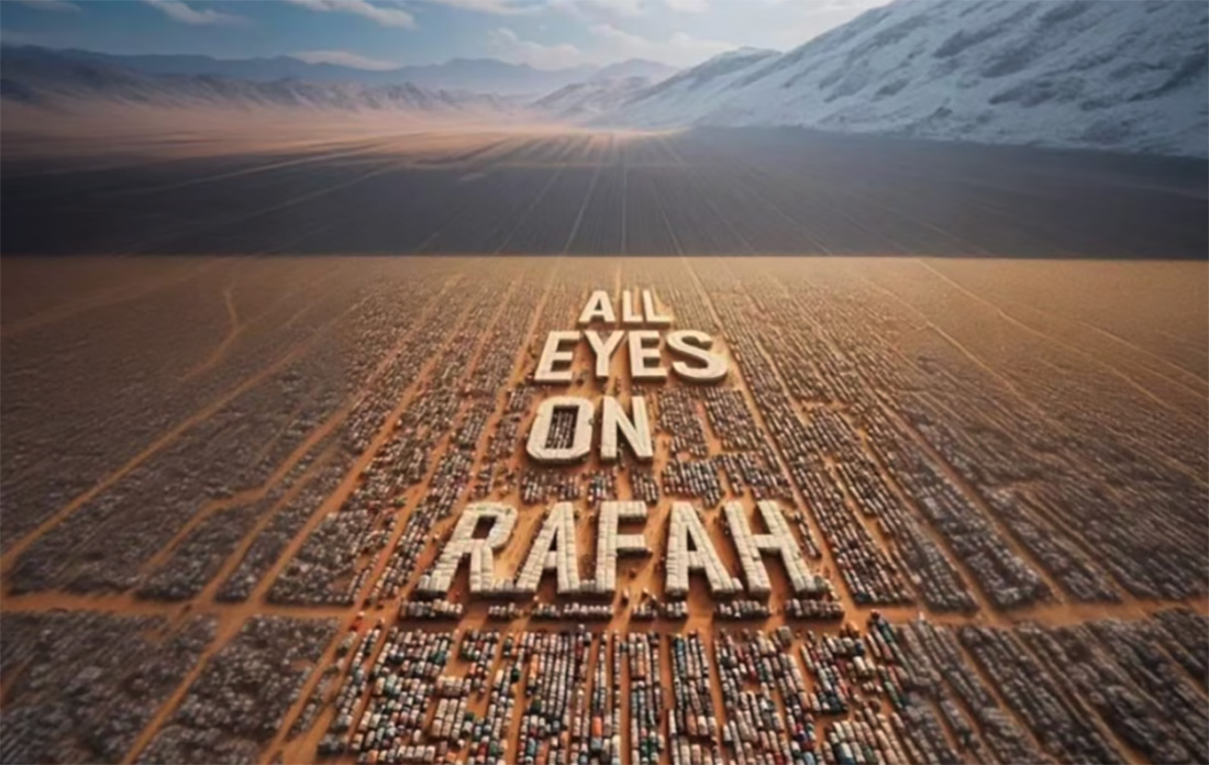 Gaza: une image invitant à tourner "tous les regards vers Rafah" partagée 44 millions de fois en ligne