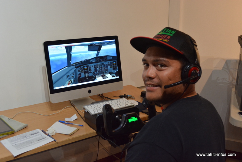 Moetu pendant son vol Ana'a - Manihi d'une heure et demi