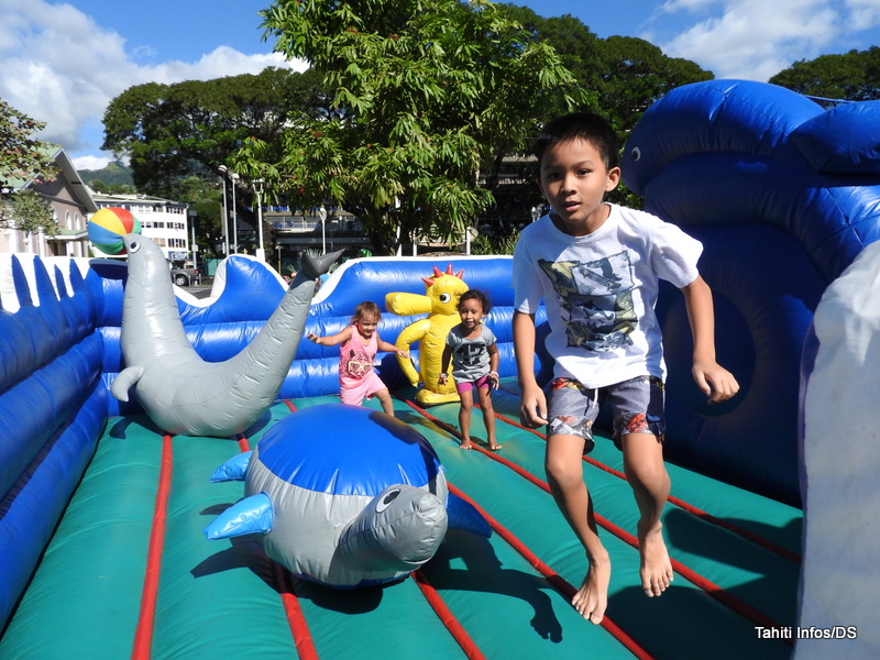 Les jeunes se sont éclatés toute la journée.
