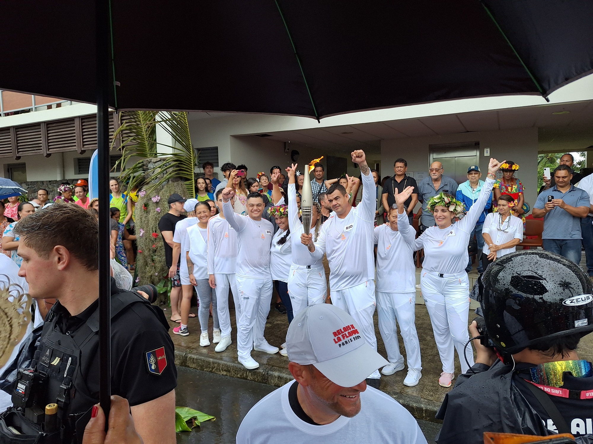 Les relayeurs de Taiarapu-Est.