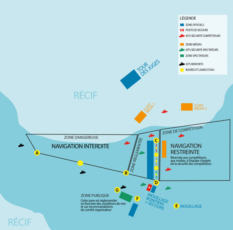 La sécurité est renforcée sur le plan d'eau à Teahupo'o.