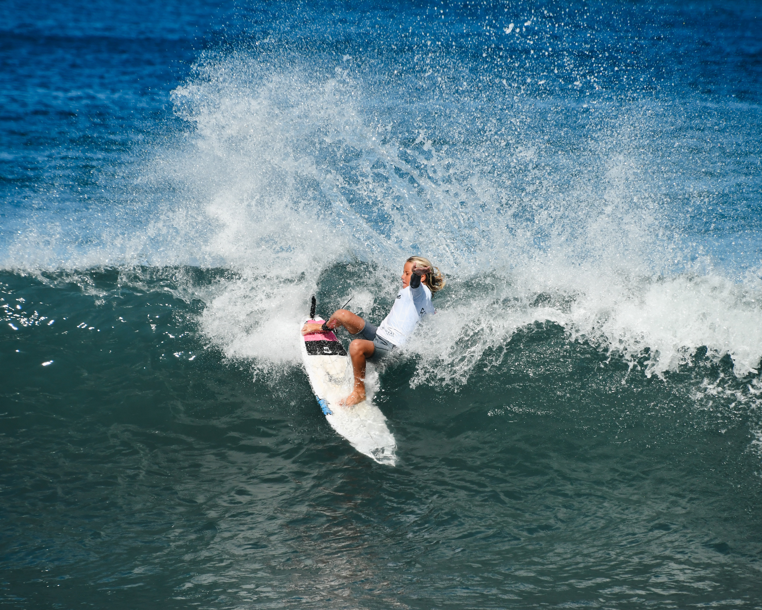 Magnifique performance de Kelia Gallina qui remporte l'épreuve chez les cadettes.