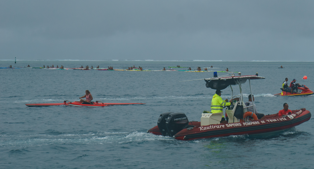 Les compétiteurs attendent le go du départ, ce samedi 13 juillet.  TL