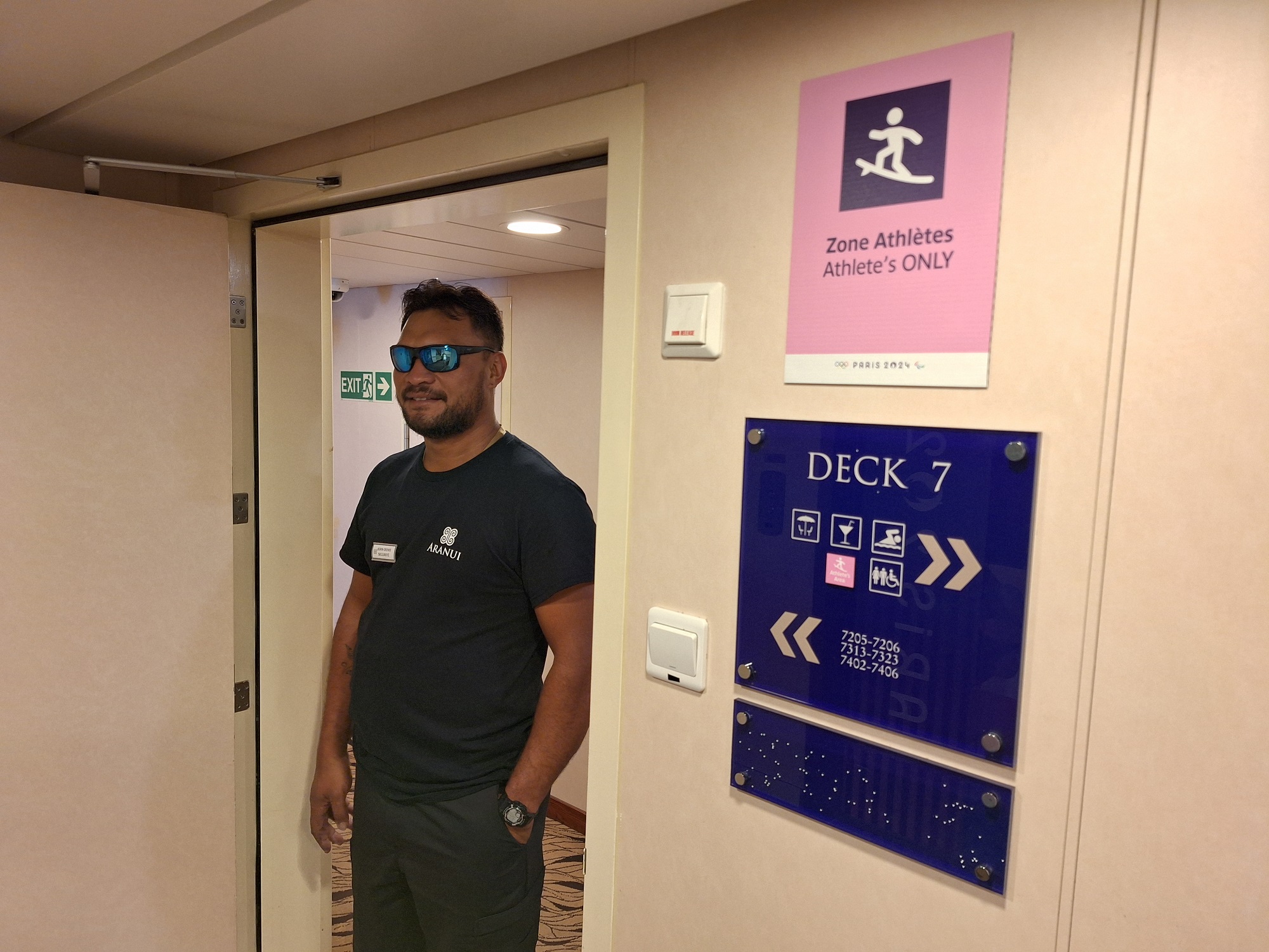 Certains espaces sont exclusivement réservés aux athlètes.