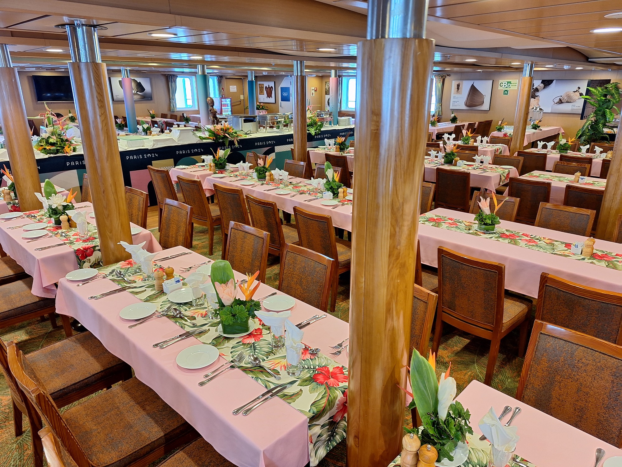 Le buffet a été adapté aux besoins des sportifs.