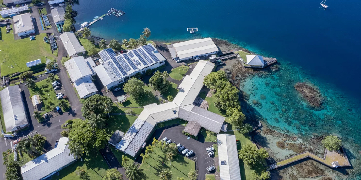 Les locaux de l'Ifremer qui accueillent à Vairao le poste de commandement opérationnel armé pendant toute la durée des JO.