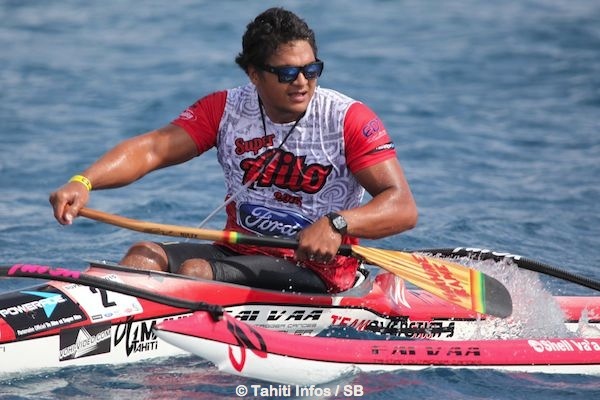 Kévin Céran-Jérusalemy. Le rameur de Shell Va'a remporte la course la plus convoitée de l'année en V1.