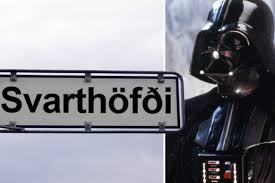 Une rue Dark Vador à Reykjavik