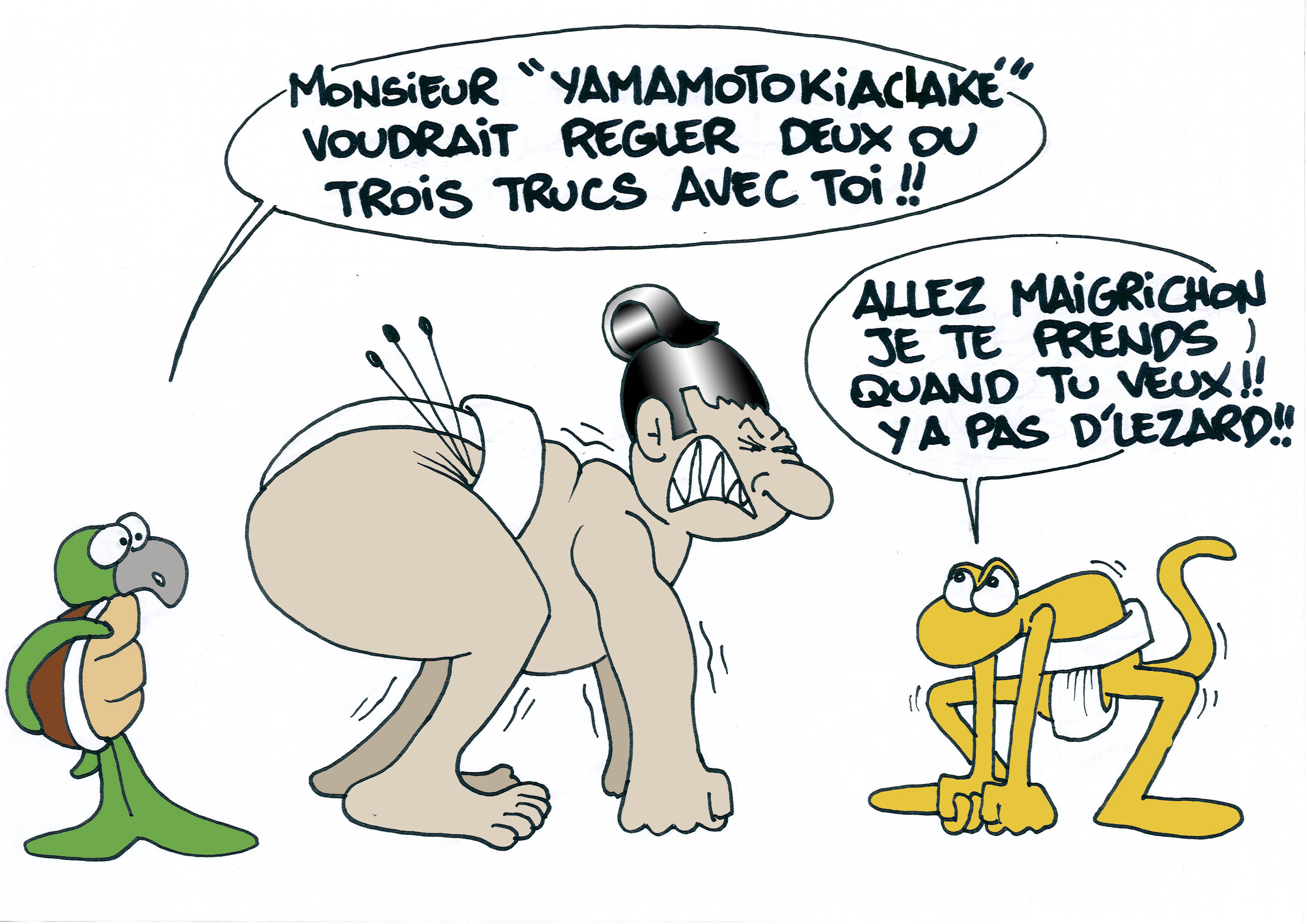 "Combat de sumos" par Munoz