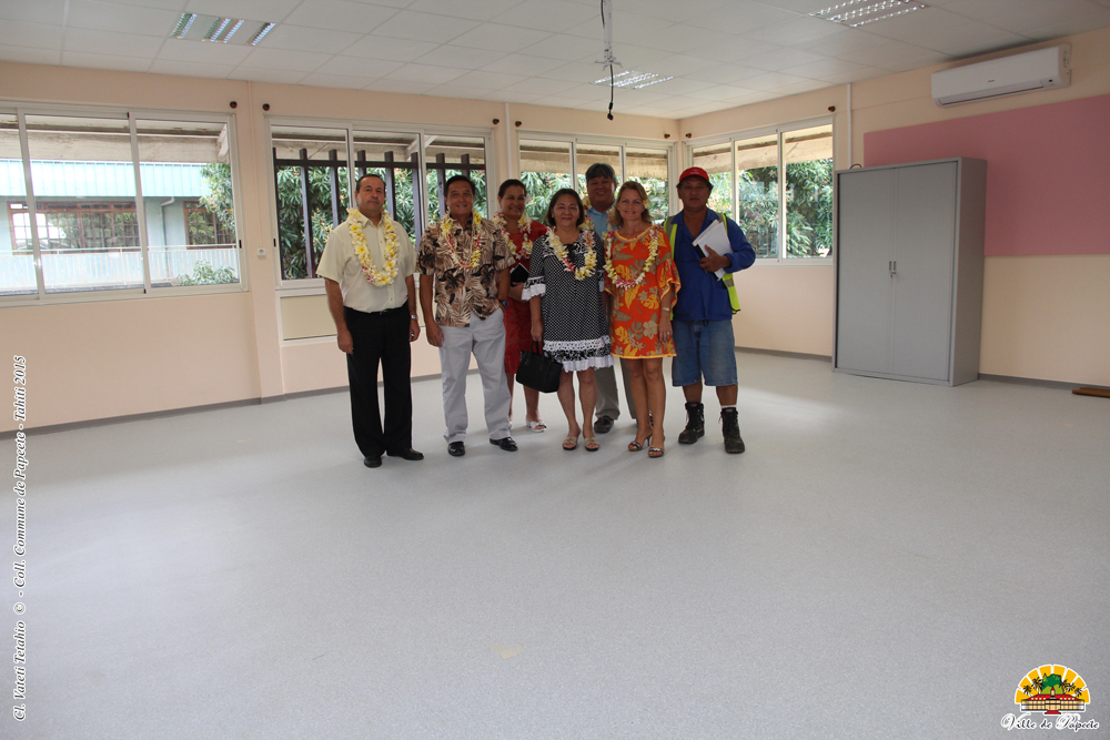Une nouvelle salle des maîtres a été réalisée durant les vacances de juillet, à l'école Hiti Vai Nui / Vaitama.