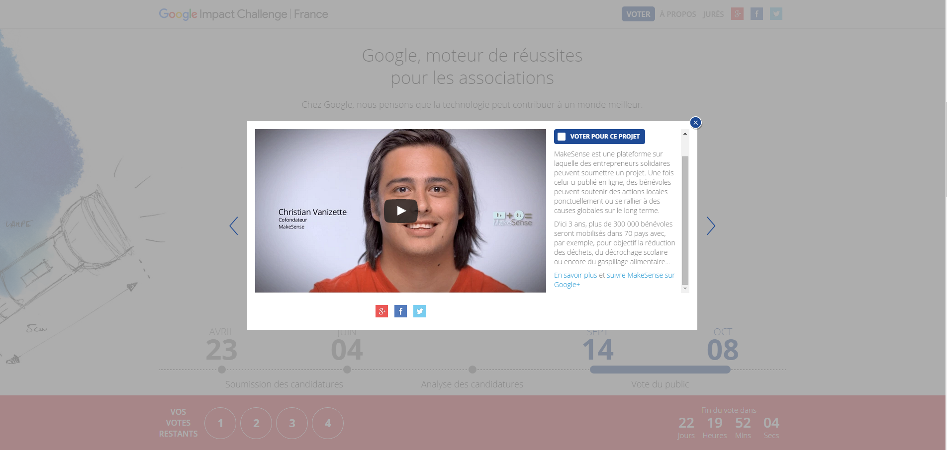 Make Sense sélectionnée au Google Impact Challenge