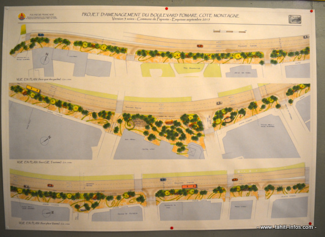 Une projection de l'aménagement de cette promenade piétonne,  sur le front de mer côté montagne, réalisée par l'architecte Alexis Nguyen.