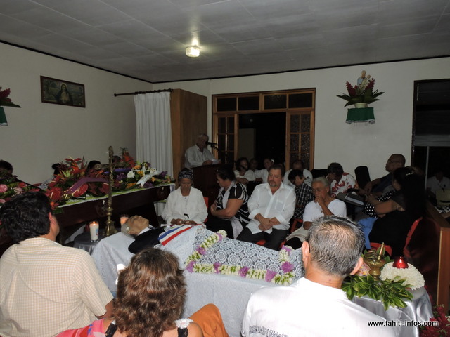 Il y avait du monde, hier soir, à la chapelle Sainte Jeanne d'Arc de la Carrière, à Papara.
