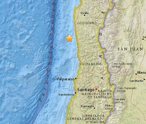 Le Chili touché par un séisme de 7,2, alerte au Tsunami, la Polynésie concernée de façon faible