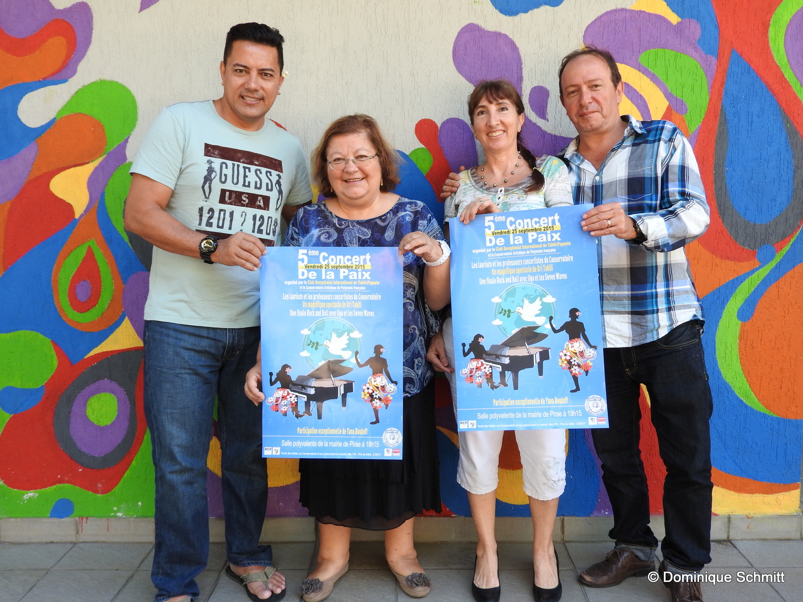 De gauche à droite : Fabien Dinard, directeur du CAPF, Naja Charreard, coordinatrice de projet du Club Soroptimist, Anouk Chavanne, la présidente, et Frédéric Cibard, chargé de communication du CAPF, les fidèles partenaires de cet événement depuis 2011.