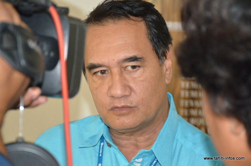 Antony Géros, président du groupe UPLD à l'assemblée.