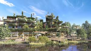 L'imposant projet éco-touristique Villages Nature sort de terre et ouvrira fin 2016