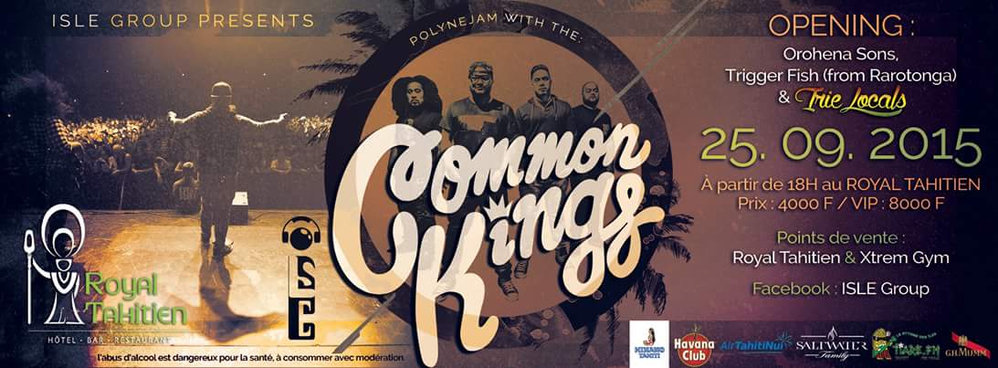 Pop, rock and reggae avec le groupe Common Kings