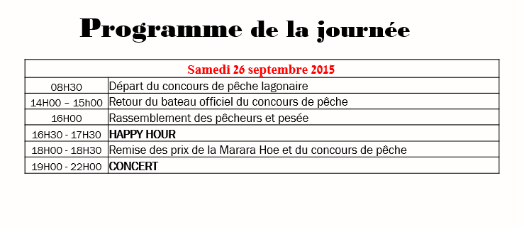 2ième édition Coupe marara flying day pêche sous marine, ce samedi 26 septembre