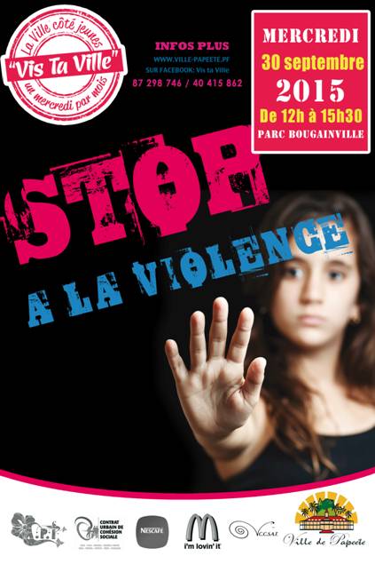 L'affiche de cette nouvelle édition avec pour thème, "Stop à la violence".