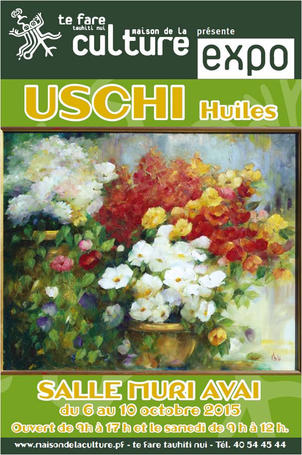 L'artiste allemande Uschi expose à Tahiti