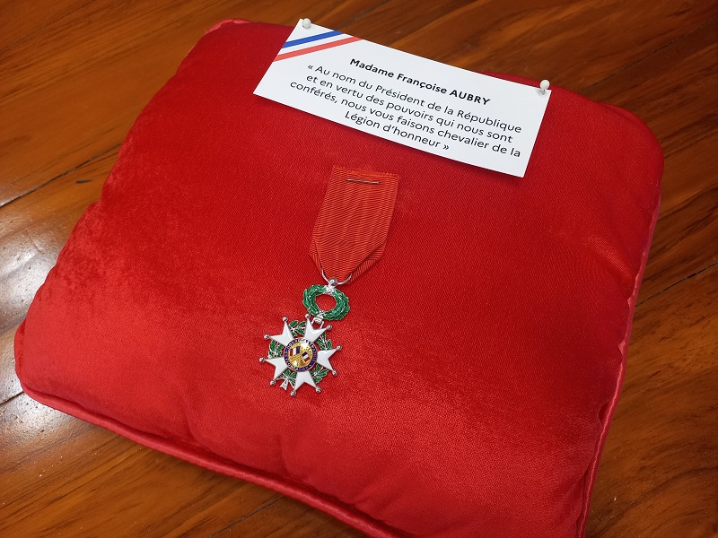 Françoise Aubry décorée de la légion d’honneur