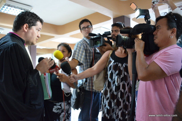 Me Vincent Dubois à l'issue de l'audience en référé de ce lundi.