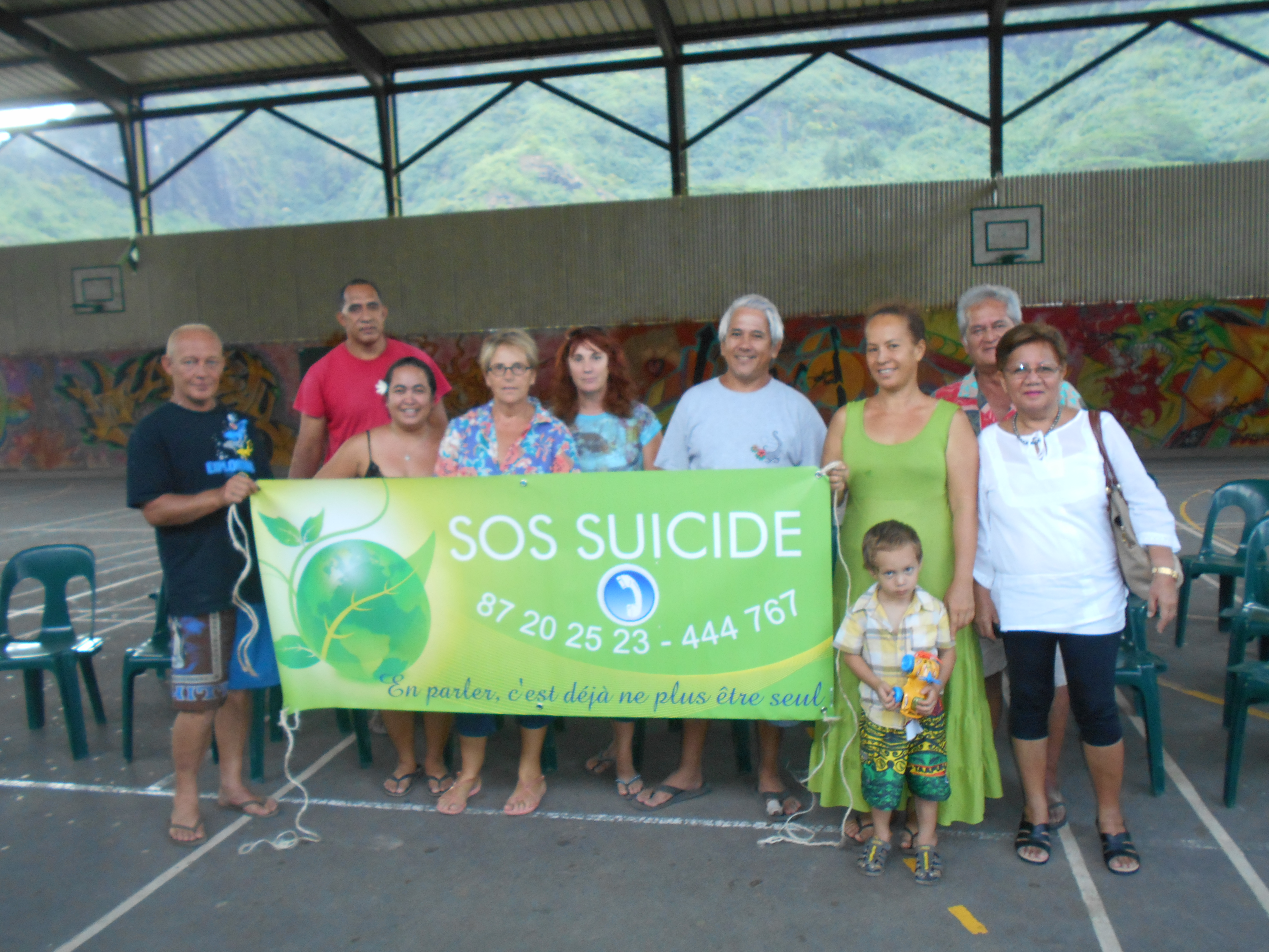 L'association SOS suicide a rencontré un public réduit Moorea
