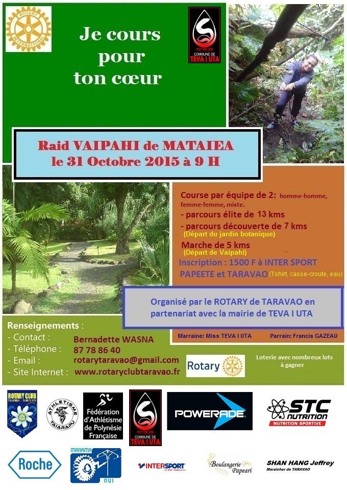 "Raid Vaipahi – Je cours pour ton cœur", les inscriptions sont ouvertes