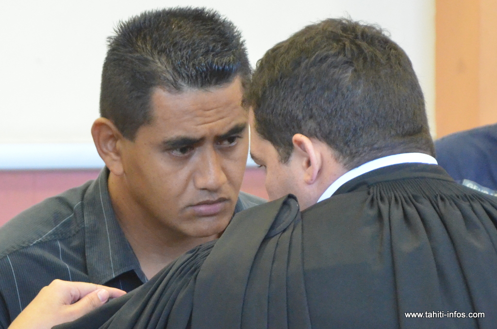Arihano Haiti, le 16 mai 2014 lors de son procès devant la cour d'assises de Papeete