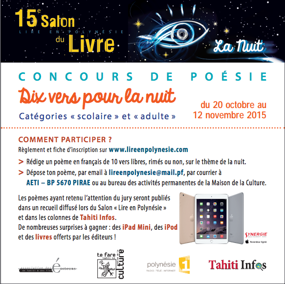 Concours de poésie "dix vers pour la nuit"