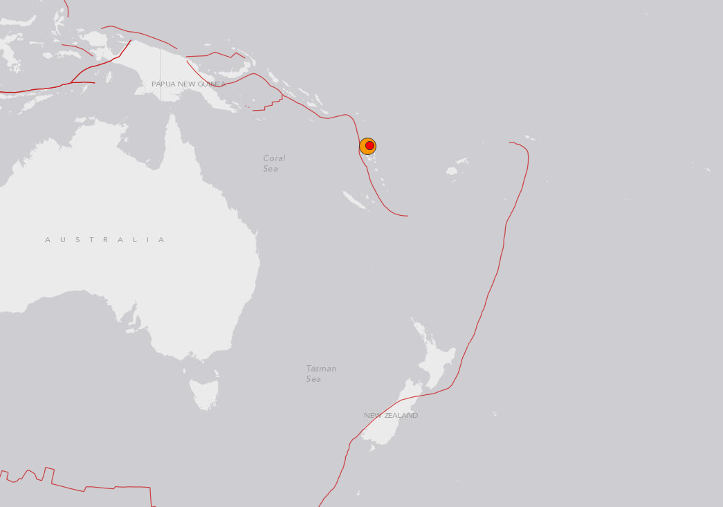 Séisme de magnitude 7,3 au large du Vanuatu