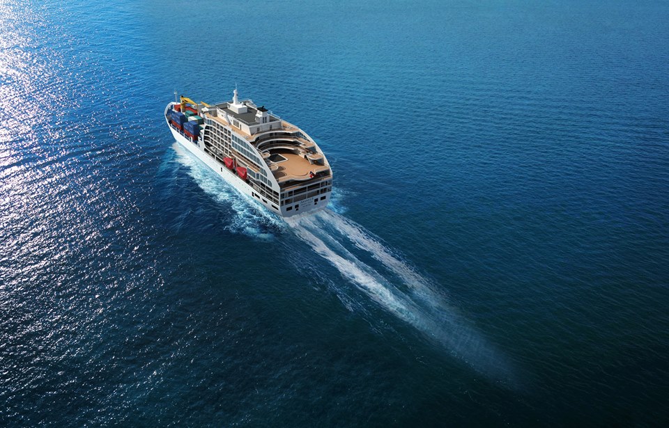 Le cargo mixte de luxe Aranui 5 est en route vers Tahiti