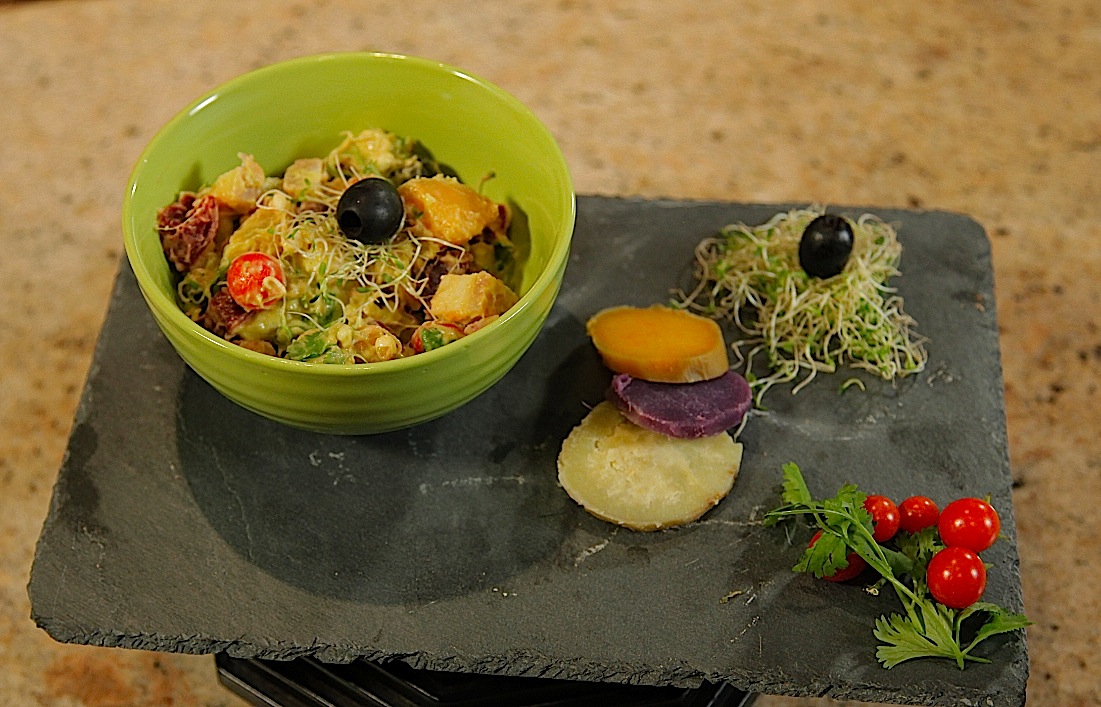 La salade de patate douce