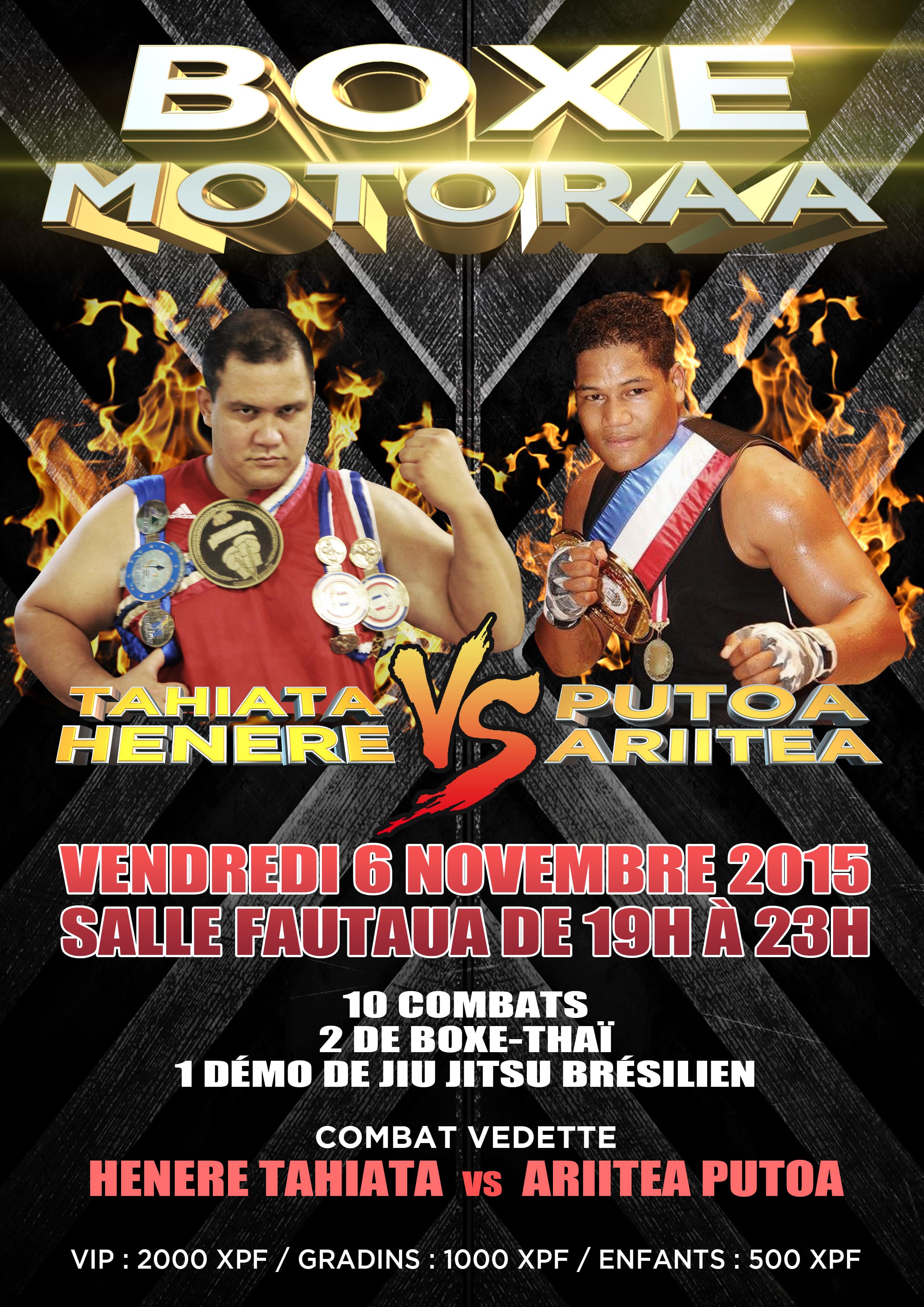 Dix combats de boxe ce vendredi