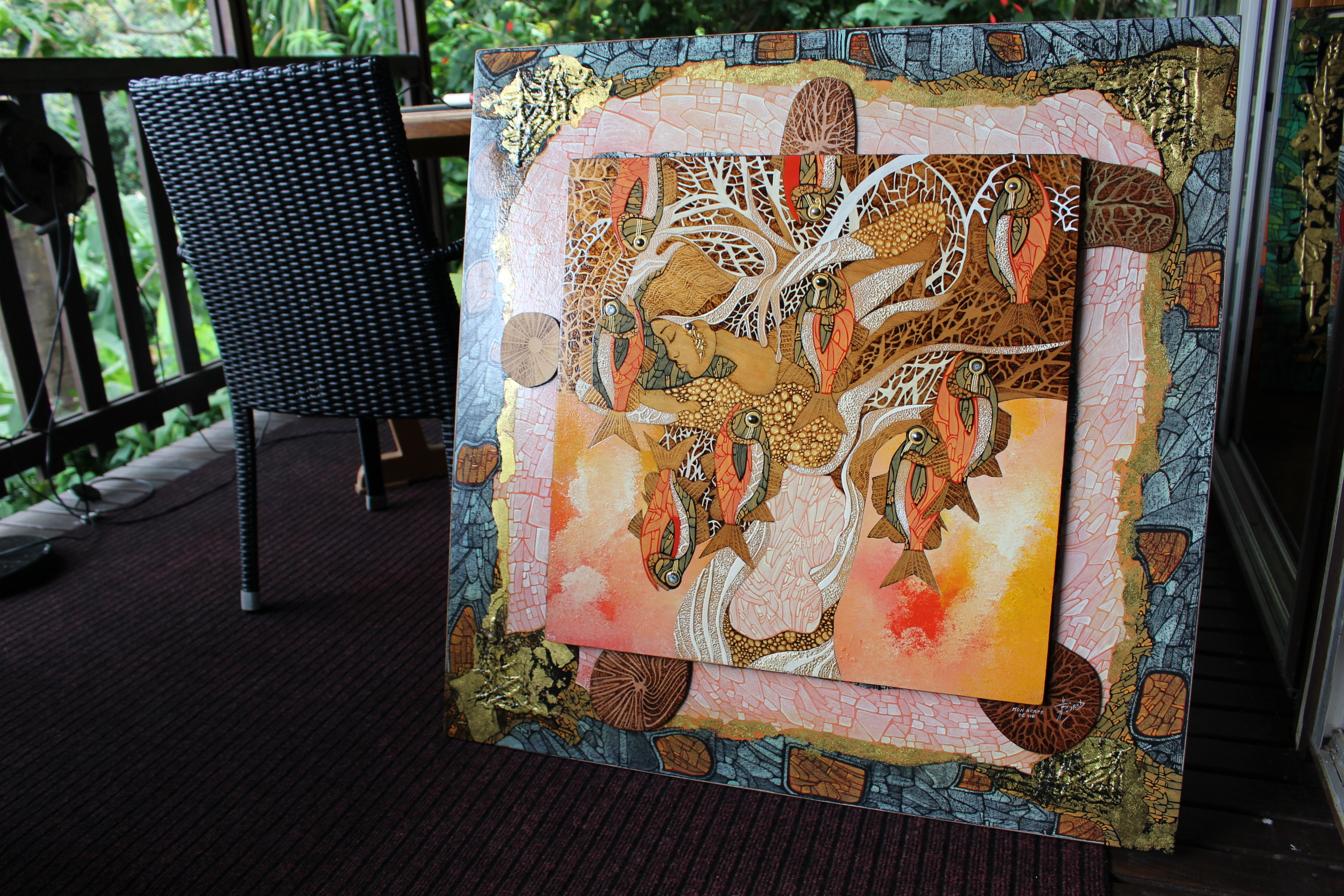 Les toiles de Bruno Curet se "confient sur l'oreiller"