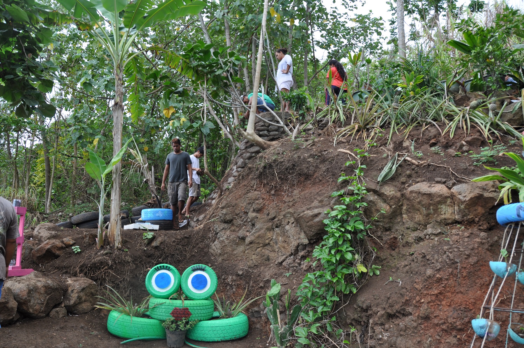 Une quinzaine de familles vivent sur les hauteurs de Punavai et grâce à ce nouveau dispositif, elles pourront récolter le fruit de leur labeur