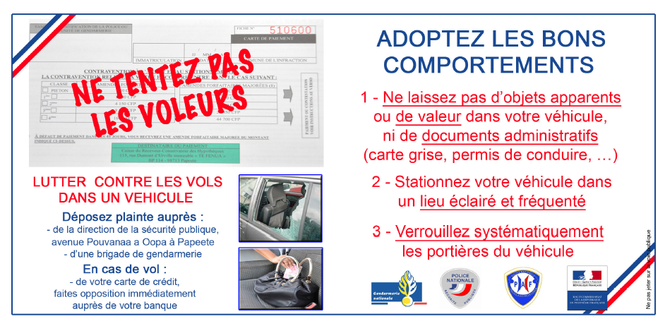 A ne pas confondre avec une contravention, ces papillons déposés sur les pare-brise en ville sont là pour vous rappeler les règles de base pour dissuader les voleurs. Et la conduite à tenir si vous êtes victimes.